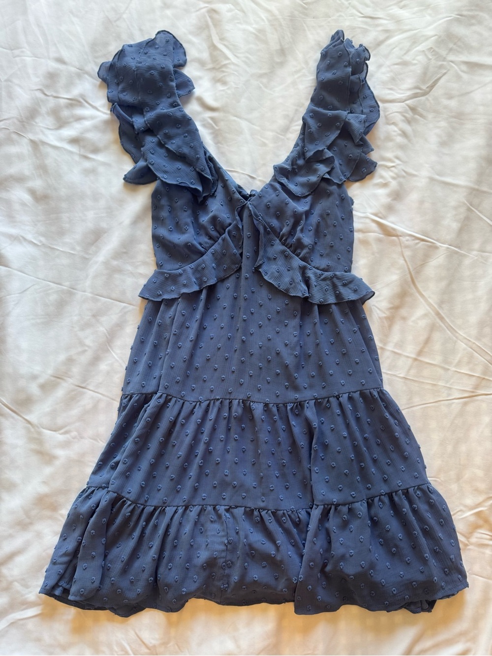 Women’s Navy Ruffle Tiered Dress